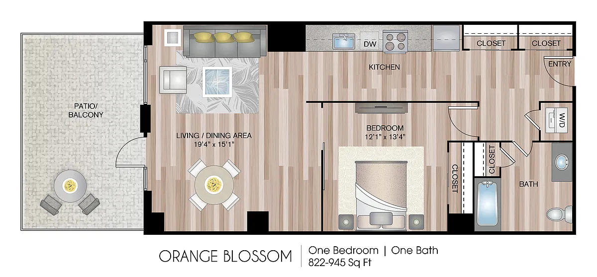 Floor plan Orange Blossom