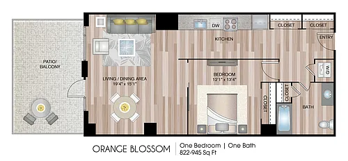 Floor plan Orange Blossom