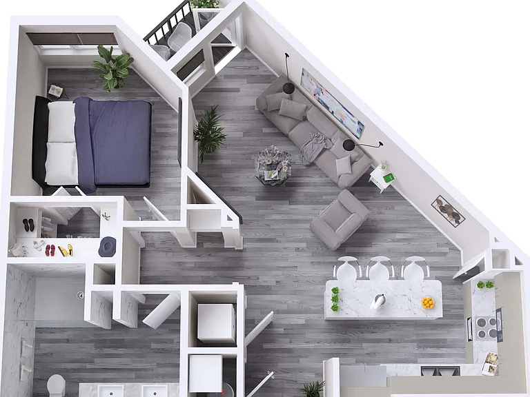 A4 | 1x1 | 742 sf A4 | 1x1 | 742 sf