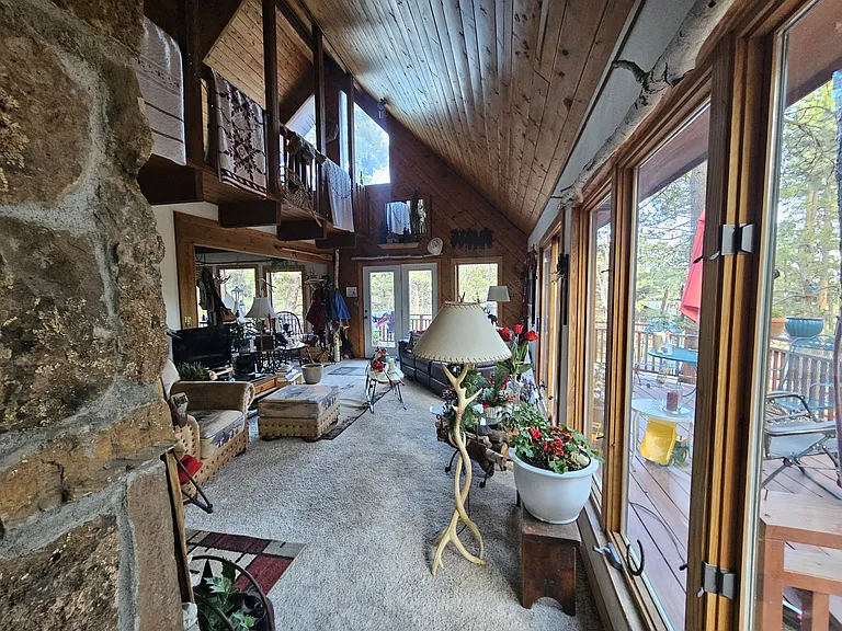 Main front room and second floor deck. You are welcome to share with guests and the owner. Loft is considered off base for everyone unless you give permission to enter. Everywhere is ski! Aspen! And more.