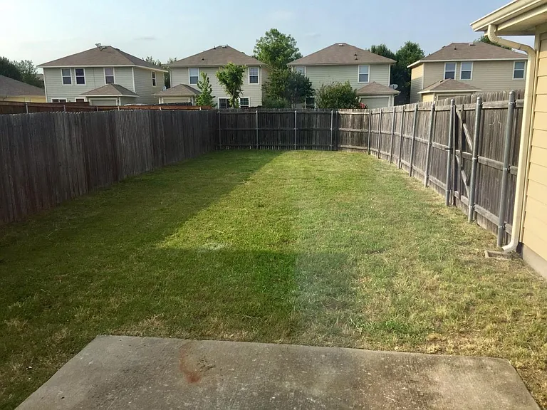 Huge back yard!