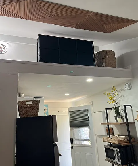 Loft above kitchen.