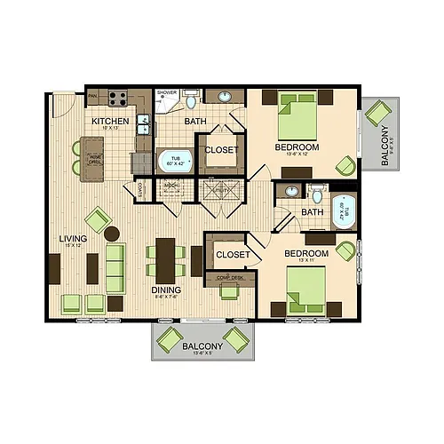 Floor plan B1