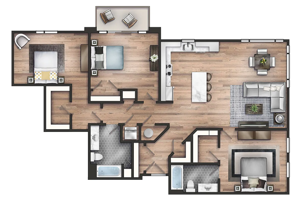 Floor plan E1