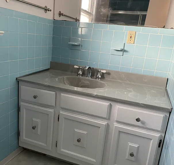 Bathroom vanity / sink.