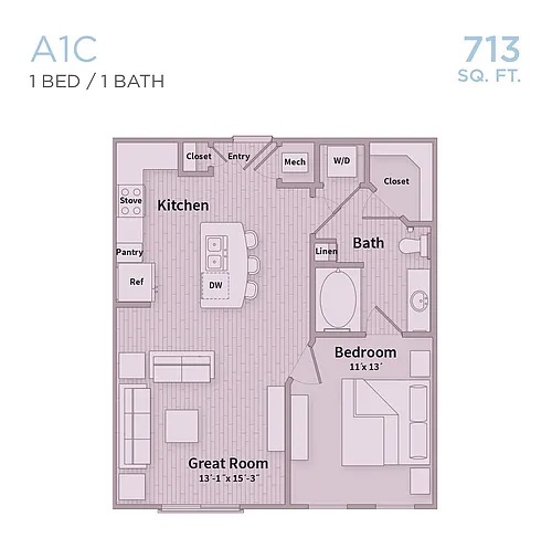 Floor plan A1C