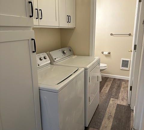 laundry and half bath