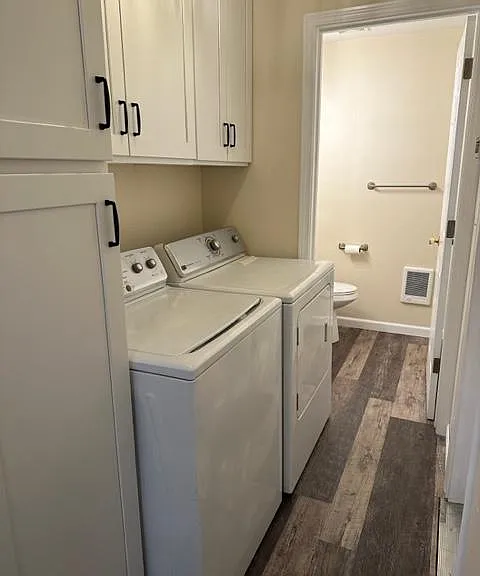 laundry and half bath
