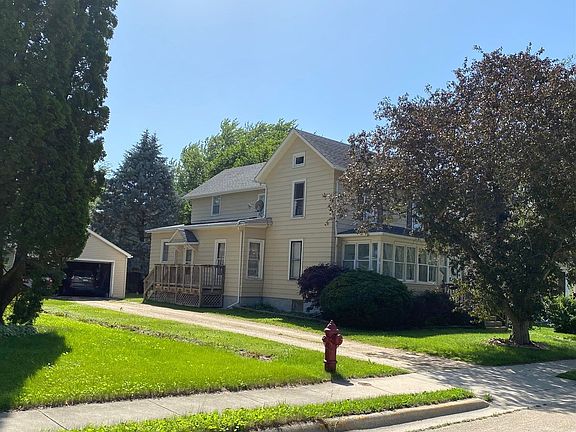 This home is large, with an oversized 2 car garage and a lovely private back yard.  The side porch e