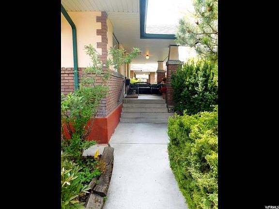 Entry onto covered front porch.
