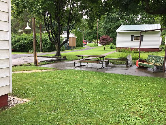 Side & back yard, garage
