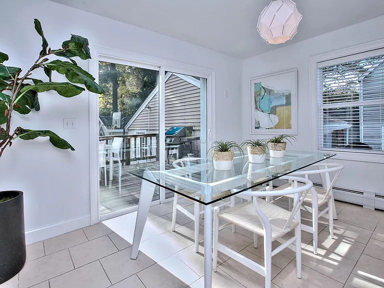 Breakfast Room in the kitchen leads to deck.
