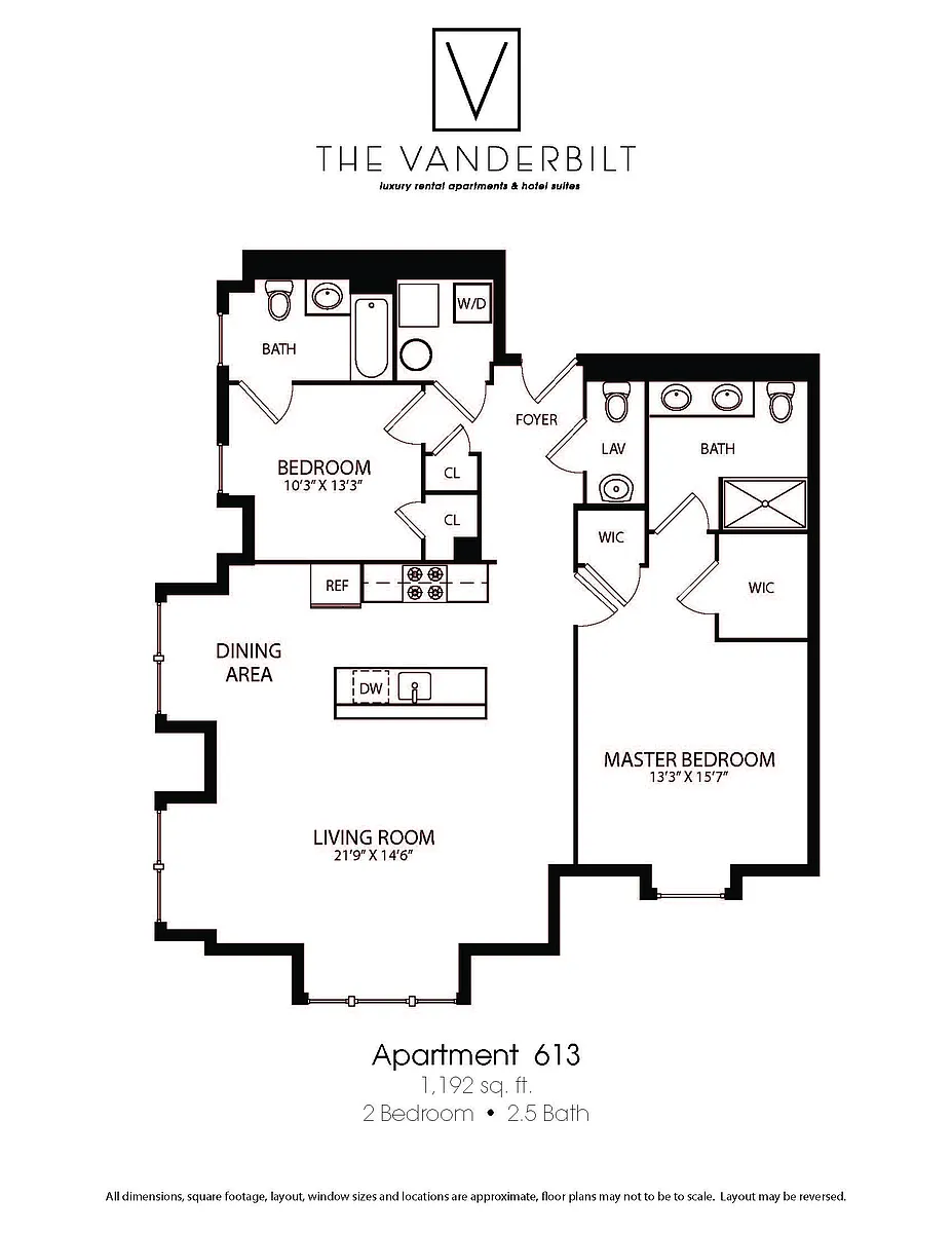 Floor plan 2 Bed - 2.5 Bath