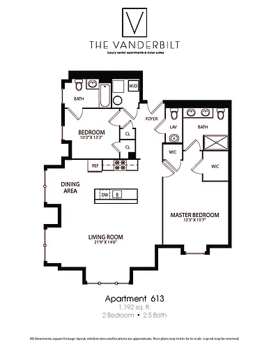 Floor plan 2 Bed - 2.5 Bath