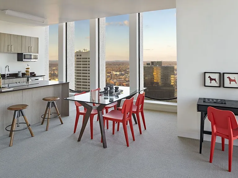 Living Room Area With Outside View