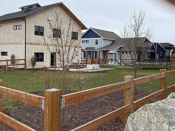 Large fenced backyard 