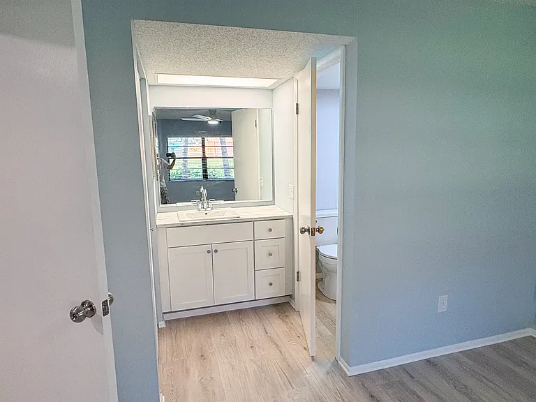 Master bedroom with bath and water closet