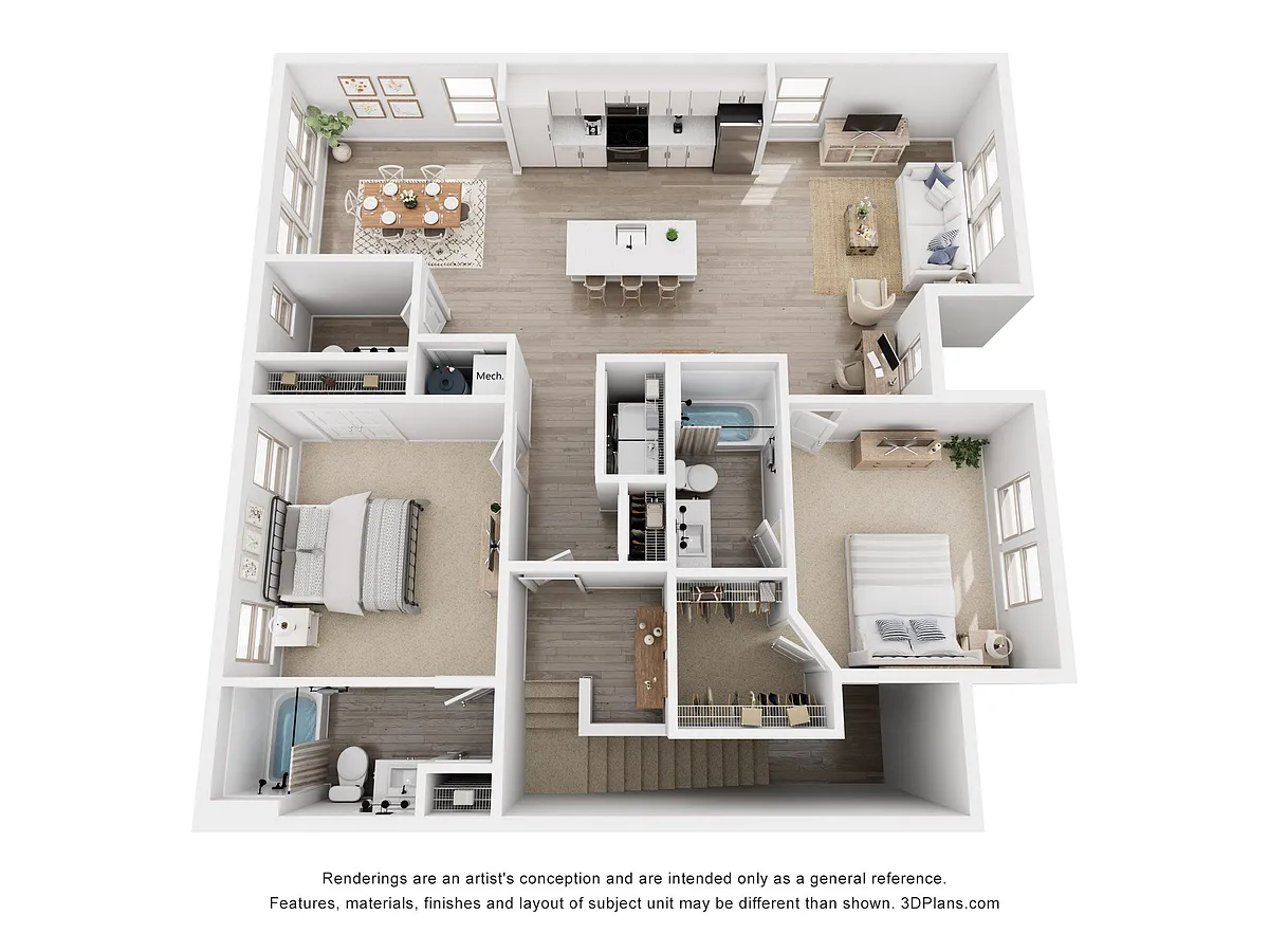 Floor plan B3C