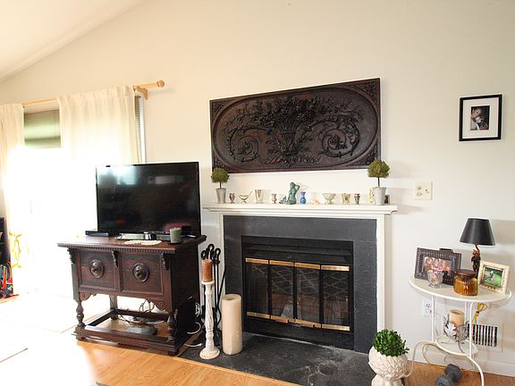 Wood burning fireplace 