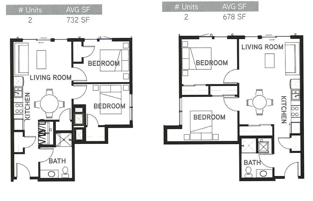 Floor plan Two Bedroom