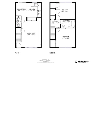 Floor plan Daffodil TH 2 Beds