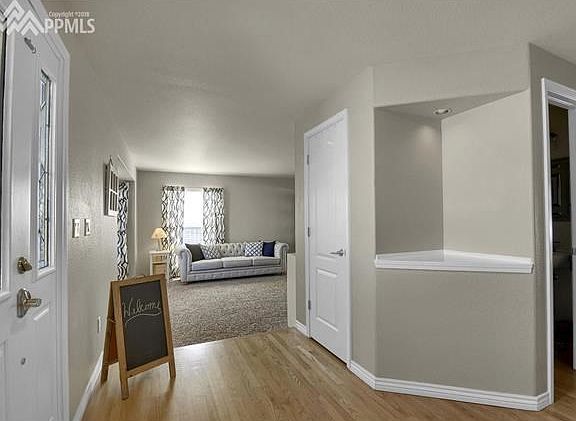 Front entry looking into the formal Living room