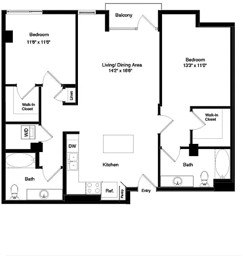 Floor plan Tower B1 Alt 2