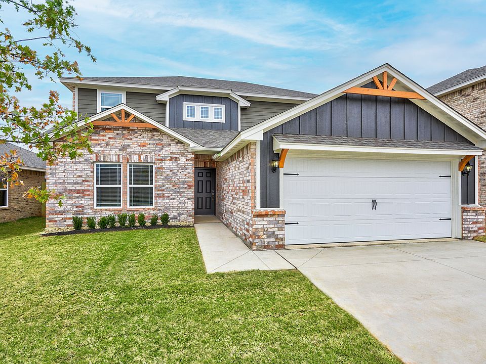 The Murray plan is a brand-new two-story home available in Newcastle, Oklahoma.