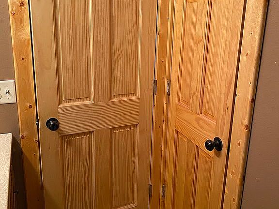 Upstairs bathroom closet