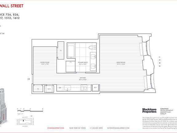 2nd image of 1 Wall St APT 1512