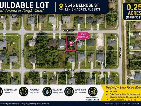 5545 Belrose St Lot 5, Lehigh Acres, FL 33971