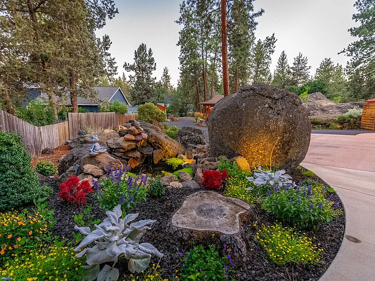 Zen garden outdoors is all yours...