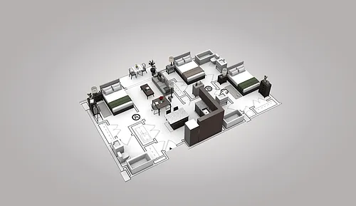 Floor plan Co-living 3A