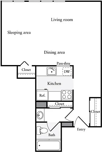 Floor plan Studio C