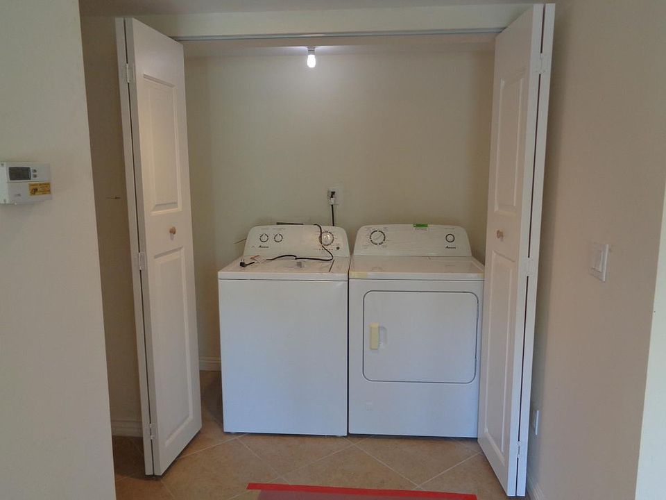 wash and dryer inside the unit