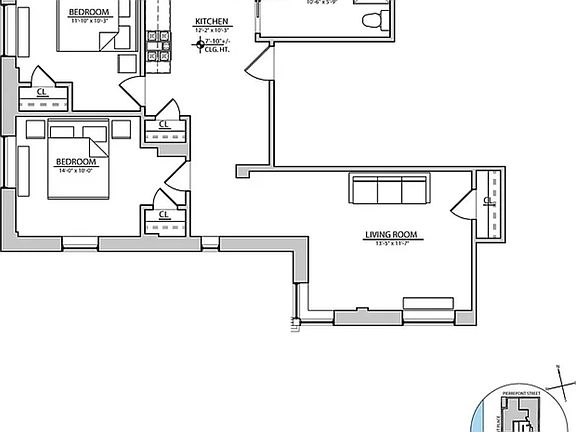 2nd image of 2 Pierrepont St #1202
