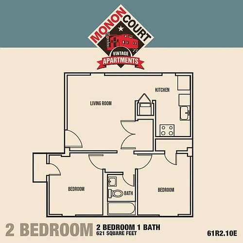 Floor plan Two Bedroom