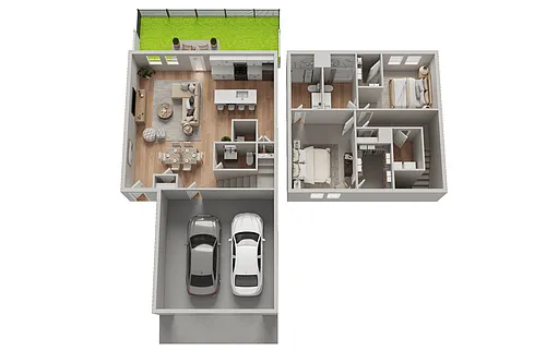 Floor plan The Luxe with Fenced Yard