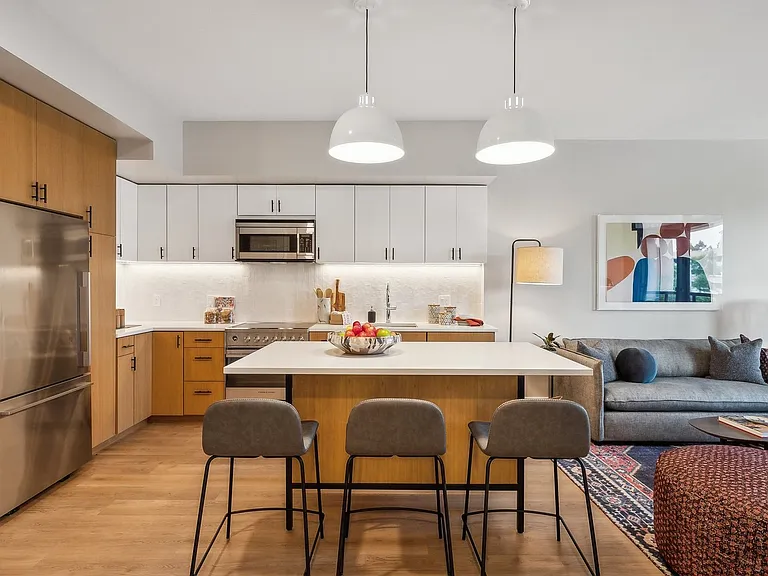 Modern kitchen with center island