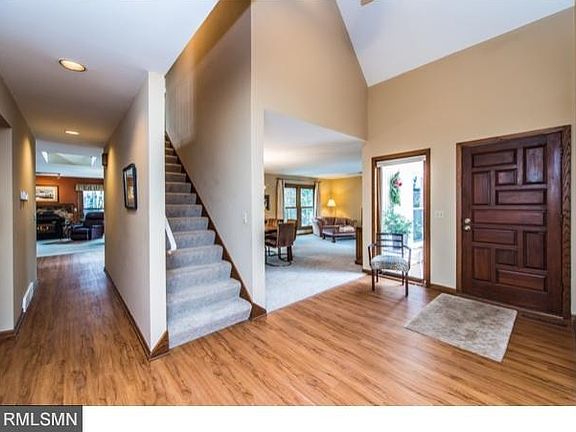 Spacious front entry with vaulted ceilings.