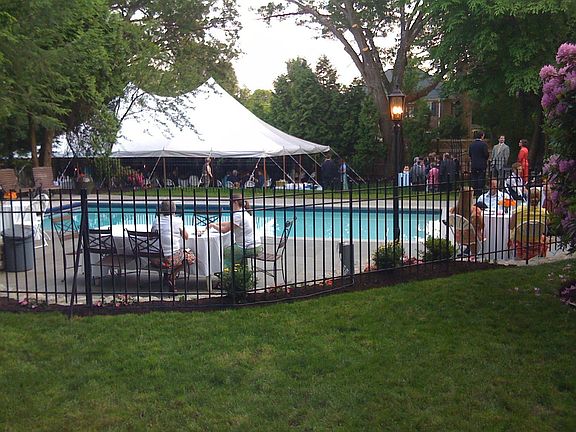 Perfect yard for parties