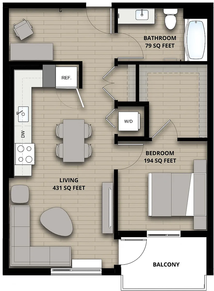 Floor plan E 1X1 J