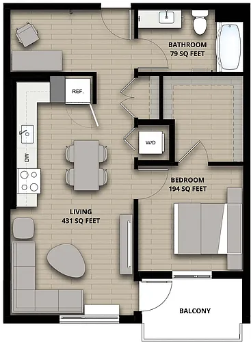 Floor plan E 1X1 J