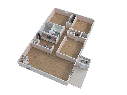 Floor plan 3 Bed 2 Bath