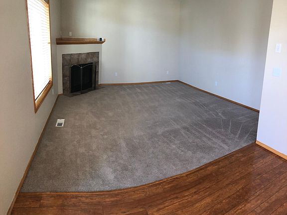 Living room and gas fireplace
