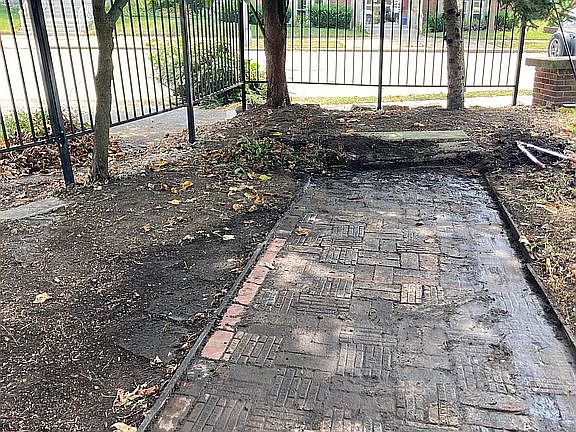 Front patio area