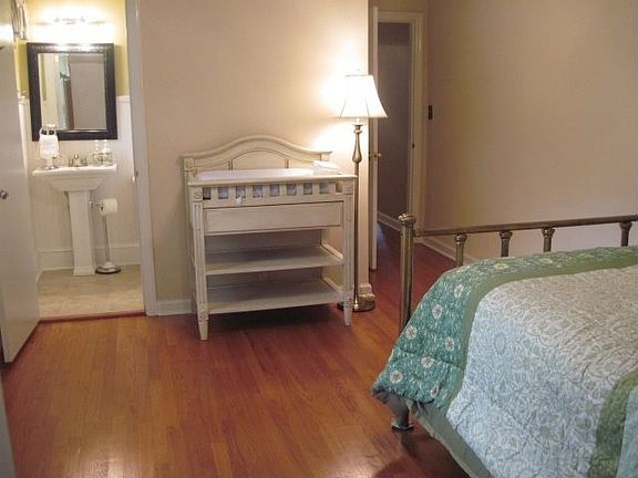 additional bedroom on main level with half bath