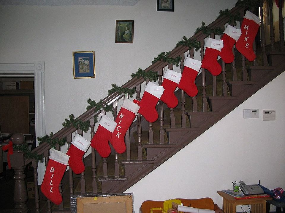Christmas stockings galore = BIG Family