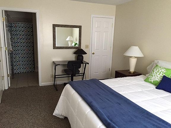 Example of master bedroom furnished (apartment is unfurnished)
