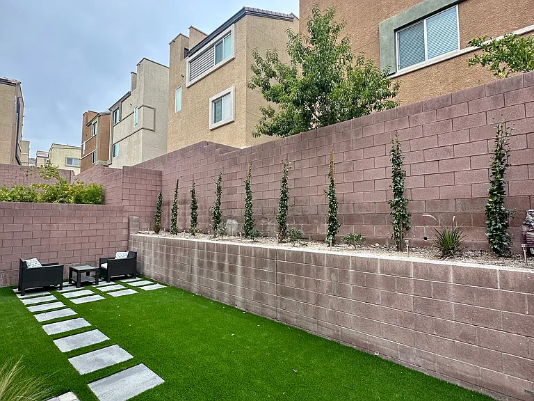 Newly Landscaped Backyard